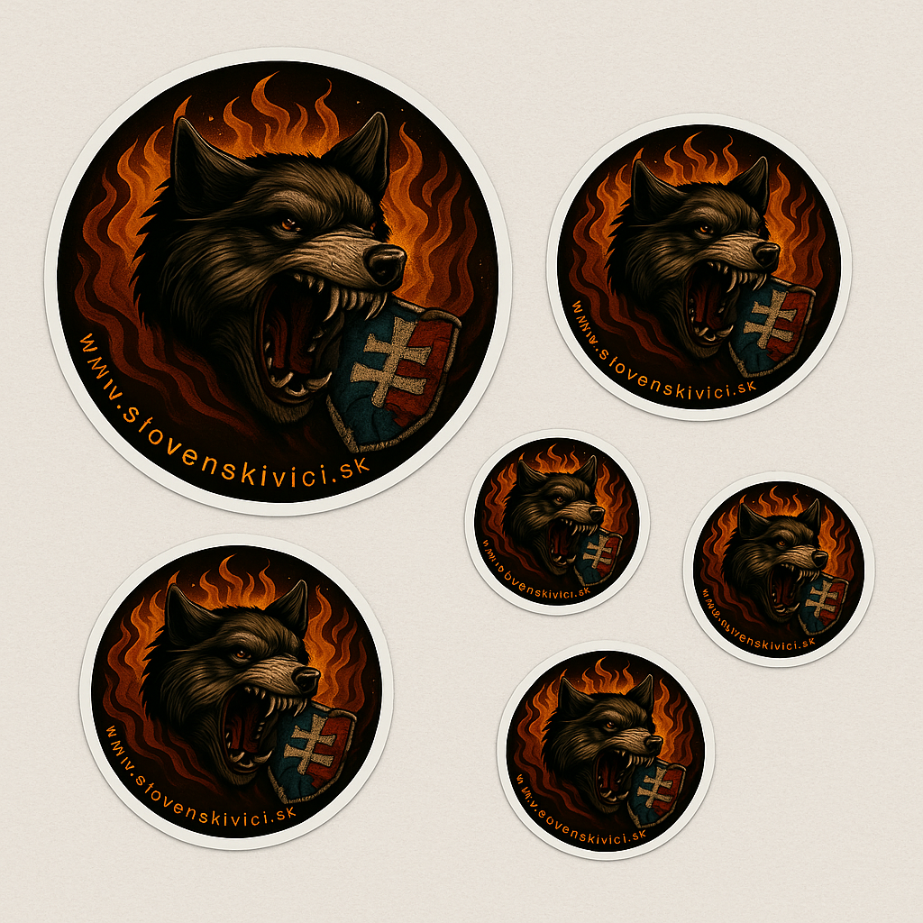 Nálepky Slovenskí Vlci